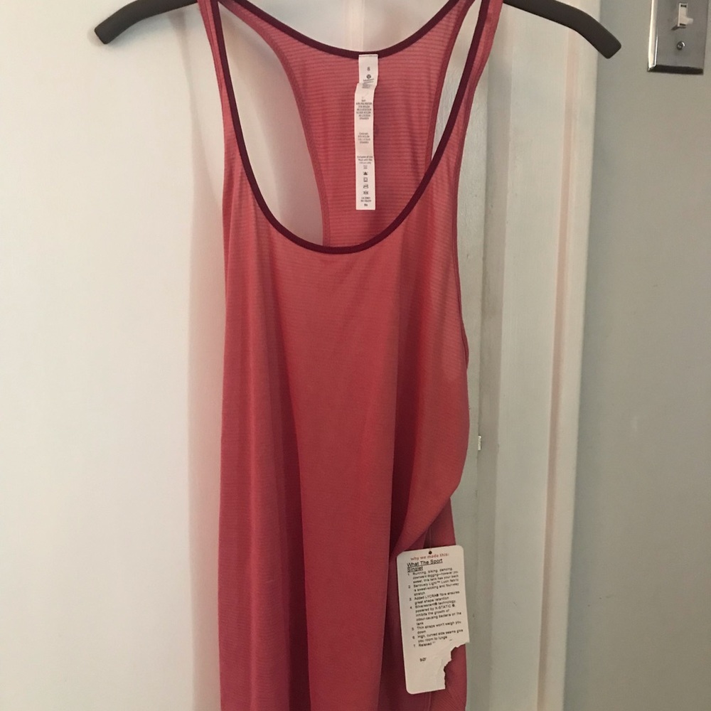 NWT Lululemon What the Sport Singlet size 8